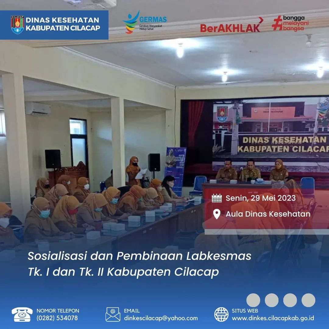 Sosialisasi Dan Pembinaan Labkesmas Tk I Dan Tk II Kabupaten Cilacap